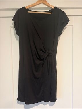 Amazon Black Side-Knot Mini Dress